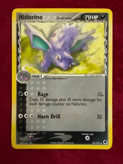 Pokemon TCG Nidorino Non-holo 35/101, Dragon Frontiers (NM) - Image 1