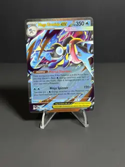 Pokemon TCG Mega Greninja ex 022/086 Me04: Chaos Rising Holo NM Pack Fresh - Image 2