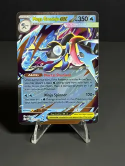 Pokemon TCG Mega Greninja ex 022/086 Me04: Chaos Rising Holo NM Pack Fresh - Image 5