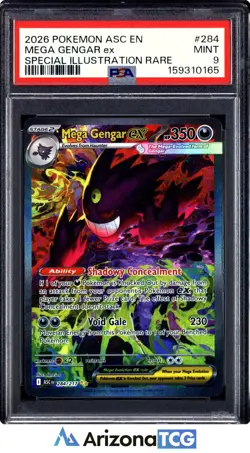 Pokemon 2026 Mega Gengar ex 284/217 SIR Ascended Heroes PSA 9 - Image 1