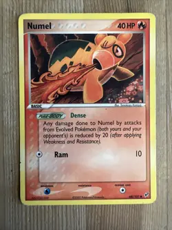 Pokemon TCG Numel EX Deoxys 68/107 Regular Common HP - Image 1