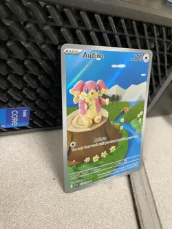 Pokemon TCG: Audino 151/086 - Black Bolt - Illustration Rare - Full Art - Image 2