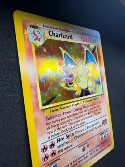 1999 Pokemon Charizard Base Set Holo Rare Unlimited 4/102 1999 WOTC LP - Image 2
