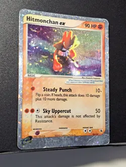 Hitmonchan ex 98/109 Ruby and Sapphire Rare Holo - DMG Crease - Pokemon TCG - Image 2