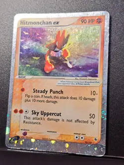 Hitmonchan ex 98/109 Ruby and Sapphire Rare Holo - DMG Crease - Pokemon TCG - Image 3