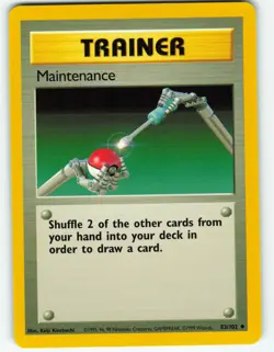 Maintenance - 83/102 Base Set - Pokemon TCG - 1999 - Image 1