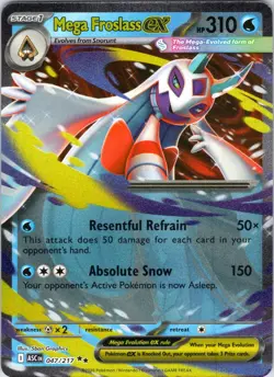 Mega Froslass ex 047/217 Double Rare Ascended Heroes Pokemon Holo Near Mint - Image 1