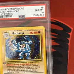 Machamp #8 Holo PSA 8 1st Edition 8/102 1999 Pokemon TCG Base Set - Image 3