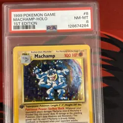 Machamp #8 Holo PSA 8 1st Edition 8/102 1999 Pokemon TCG Base Set - Image 4