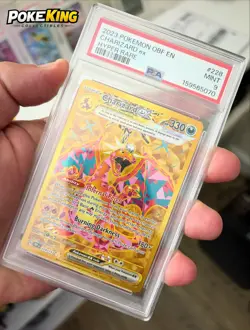 Pokemon TCG Charizard ex 228/197 Obsidian Flames Hyper Rare Holo PSA 9 Eng - Image 1