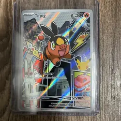 Series 2 Pokemon First Partner Illustration - Tepig 050 PROMO!!Clean Fresh Pull - Image 1