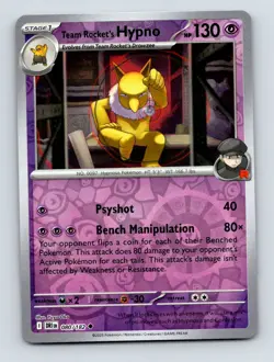 Team Rocket's Hypno - 080/182 Reverse Holo - Destined Rivals - Pokemon NM/M - Image 1