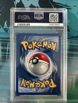 1999 Pokemon Base Set Shadowless Hitmonchan Holo PSA 5 - Image 2