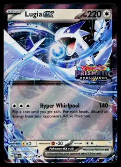 Lugia ex (Prismatic Evolutions Stamped) 082/131 Holofoil Pokemon Near Mint - Image 1