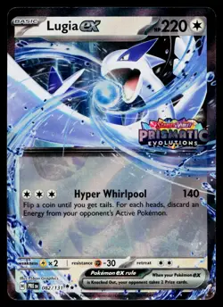 Lugia ex (Prismatic Evolutions Stamped) 082/131 Holofoil Pokemon Near Mint - Image 1