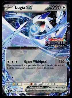 Lugia ex (Prismatic Evolutions Stamped) 082/131 Holofoil Pokemon Near Mint - Image 1