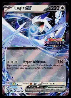Lugia ex (Prismatic Evolutions Stamped) 082/131 Holofoil Pokemon Near Mint - Image 1
