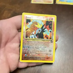 DAMAGED Pokemon Lot 7 - Charizard Entei Articuno Raichu Gyarados - Creased AS-IS - Image 2