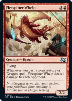 Firespitter Whelp - Near Mint MTG Foundations Jumpstart - Image 1