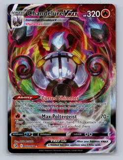 CHANDELURE VMAX 040/264 HOLO VMAX RARE FUSION STRIKE POKEMON Holo NM - Image 1