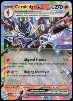 Ceruledge ex 036 Surging Sparks Rare Pokemon NM/M - Image 1
