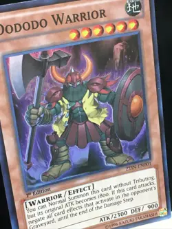 Yu-Gi-Oh! 1st Edition Dododo Warrior #ZTIN-EN001 Light Play - Image 3