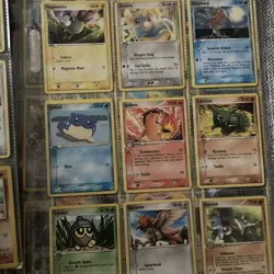 Nintendo Pokemon TCG Card Lot Binder Pages EX Hidden Legends/Magma Aqua English - Image 2