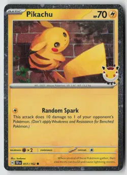 Pikachu (Pokemon Day 2026) 051/162 - Miscellaneous Cards & Products - PTCG - LP - Image 1