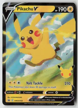 Pikachu V - SWSH143 - SWSH: Sword & Shield Promo Cards Holo - PTCG - Image 1