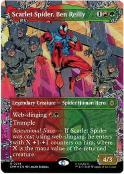Scarlet Spider, Ben Reilly (Borderless Foil) - 0214 - Marvel's Spider-Man MTG NM - Image 1