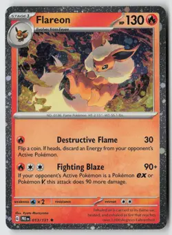 Flareon - (Cosmos Holo) 013/131 - Miscellaneous Cards & Products Holo - PTCG - Image 1