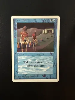 1993 MTG Unlimited Time Walk Power Nine Reserved List Vintage Magic Card LP - Image 2