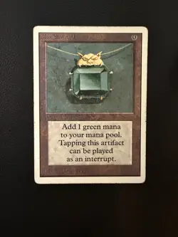 1993 MTG Unlimited Mox Emerald Power 9 Reserved List Vintage Magic Card VG - Image 1