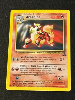 Arcanine - Black Star Promo 6 Vintage Pokemon Card TCG WOTC NM/MINT - Image 1