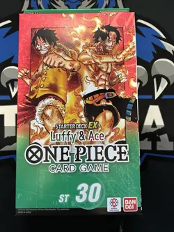 One Piece Card Game Starter Deck EX Luffy & Ace ST-30 TCG Bandai New Sealed - Image 1