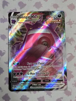 Pokemon Gengar VMAX TCG 157/264 Swsh08: Fusion Strike Ultra Rare Holo Card - Image 1
