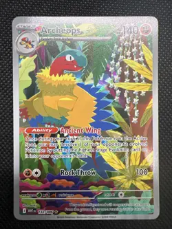 Archeops White Flare 2025 #132/086 Illustration Rare Holo Pokemon Card - Image 1