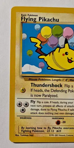 Pokemon Card - TCG Flying Pikachu Promo Regular Card #25 - Image 2