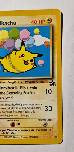 Pokemon Card - TCG Flying Pikachu Promo Regular Card #25 - Image 3