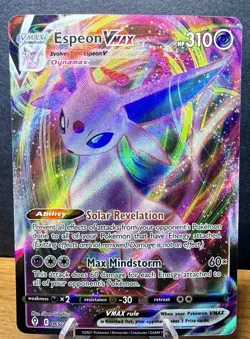 Espeon VMAX 065/203 Ultra Rare Pokemon Card Evolving Skies NM - Image 1
