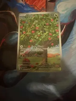 Pokemon TCG Applin Card Twilight Masquerade Illustration - Image 1
