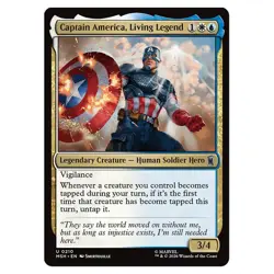Magic The Gathering Marvel Super Heroes Captain America, Living Legend 0210 - Image 1