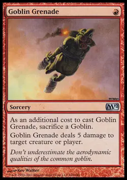 GOBLIN GRENADE NM M12 MTG Red - Sorcery Unc - Image 1