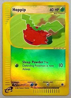Pokemon Hoppip #112/165 Reverse Holo - 2002 Expedition Set - NM or Better Cond. - Image 1
