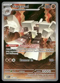 Garganacl 147/132 Illustration Rare Mega Evolution Pokemon Holo Near Mint - Image 1