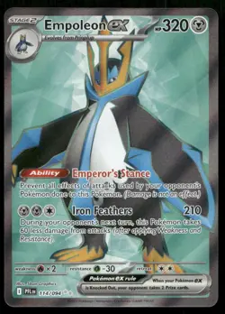 Empoleon ex 114/094 Ultra Rare Phantasmal Flames Pokemon Holo Near Mint - Image 1