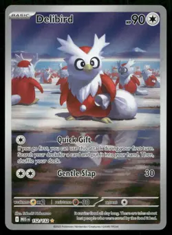 Delibird 152/132 Illustration Rare Mega Evolution Pokemon Holo Near Mint - Image 1
