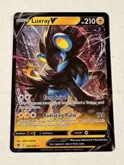2022 Pokemon Astral Radiance #050/189 Luxray V Holo Rare Mint - Image 2