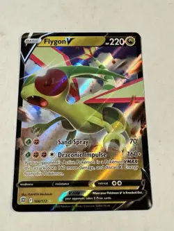 Pokemon Flygon V 106/172 Brilliant Stars Ultra Rare Holo NM - Image 2