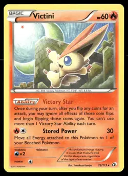 Victini (BW Legendary Treasures) 23/113 Rare Deck Exclusives Pokemon MP - Image 1